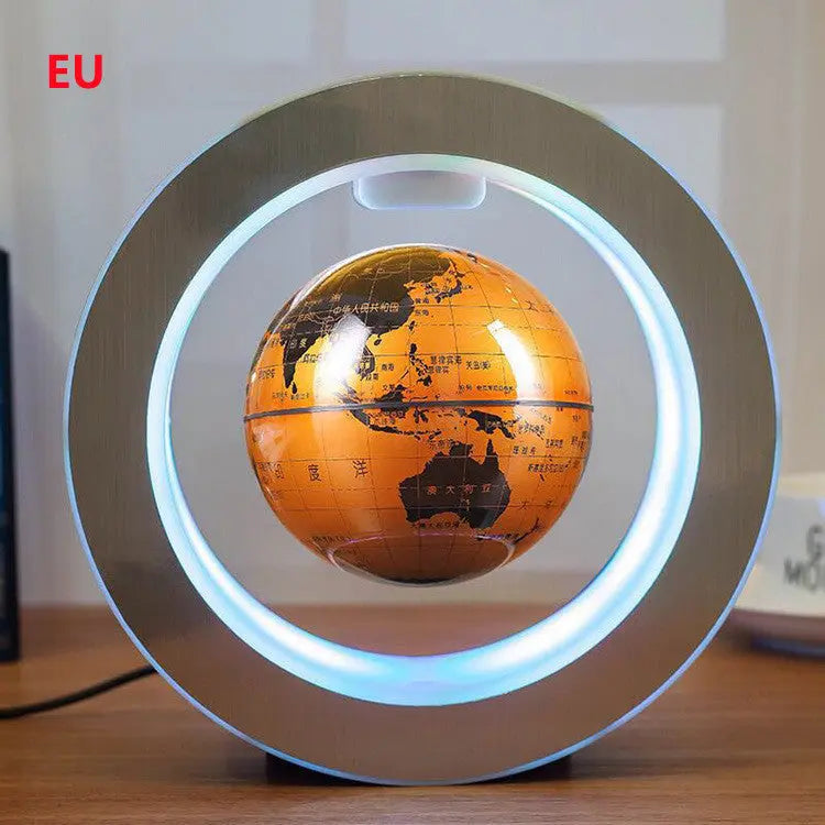 Round LED World Map Floating Globe Magnetic Levitation Light Anti Gravity Magic Gadget Sphere