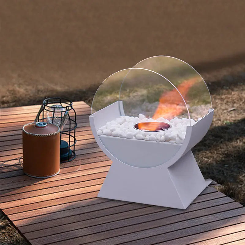 Alcohol Fireplace Arch Portable Stove Desktop Decoration Fireplace Gadget Sphere
