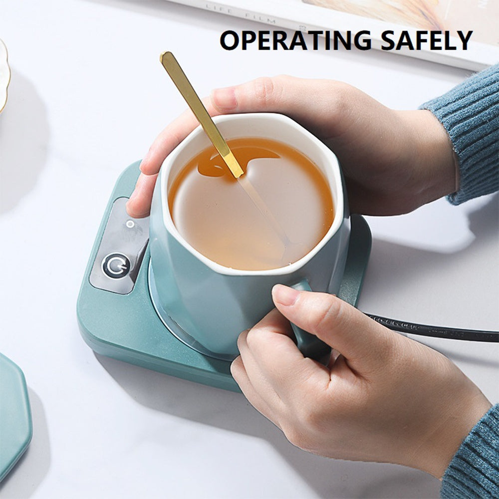 Electric Tea Water Heating Pad Constant Temperature Coffee Mug Heating Coaster Lightweight Water Pad Heater Safe For Home Office Gadget Sphere