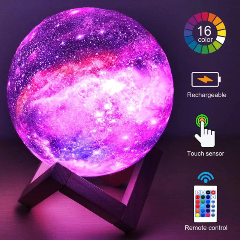 3D Printing Moon Light Galaxy Light Gadget Sphere