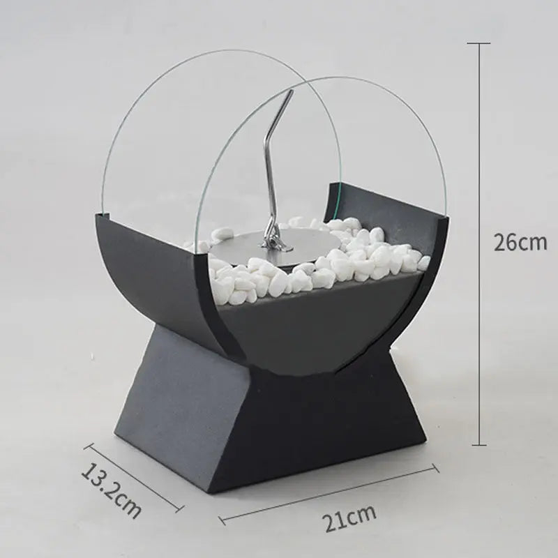 Alcohol Fireplace Arch Portable Stove Desktop Decoration Fireplace Gadget Sphere