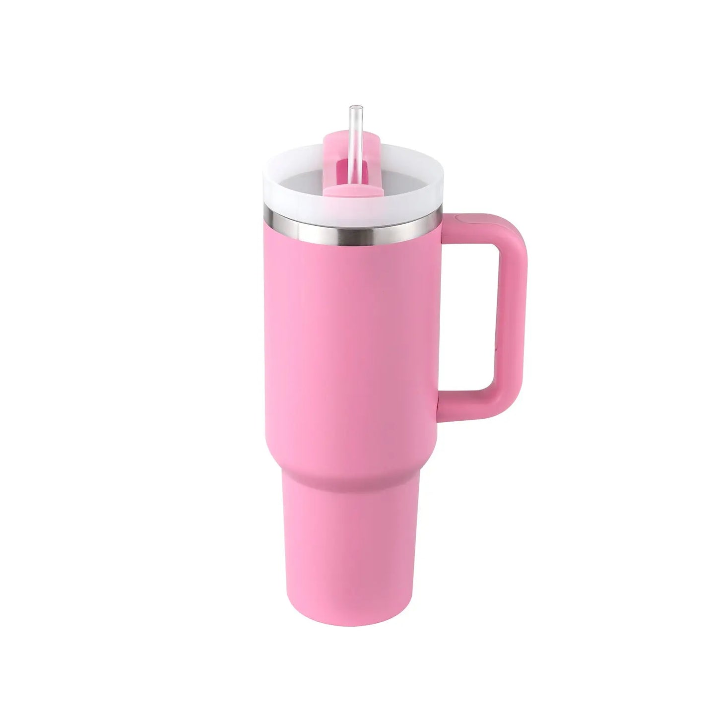 40 Oz Tumbler With Handle Straw Insulated, Stainless Steel Spill Proof Vacuum Coffee Cup Tumbler With Lid Tapered Mug Gifts For Valentine Lover Suitable For Car Gym Office Travel Gadget Sphere