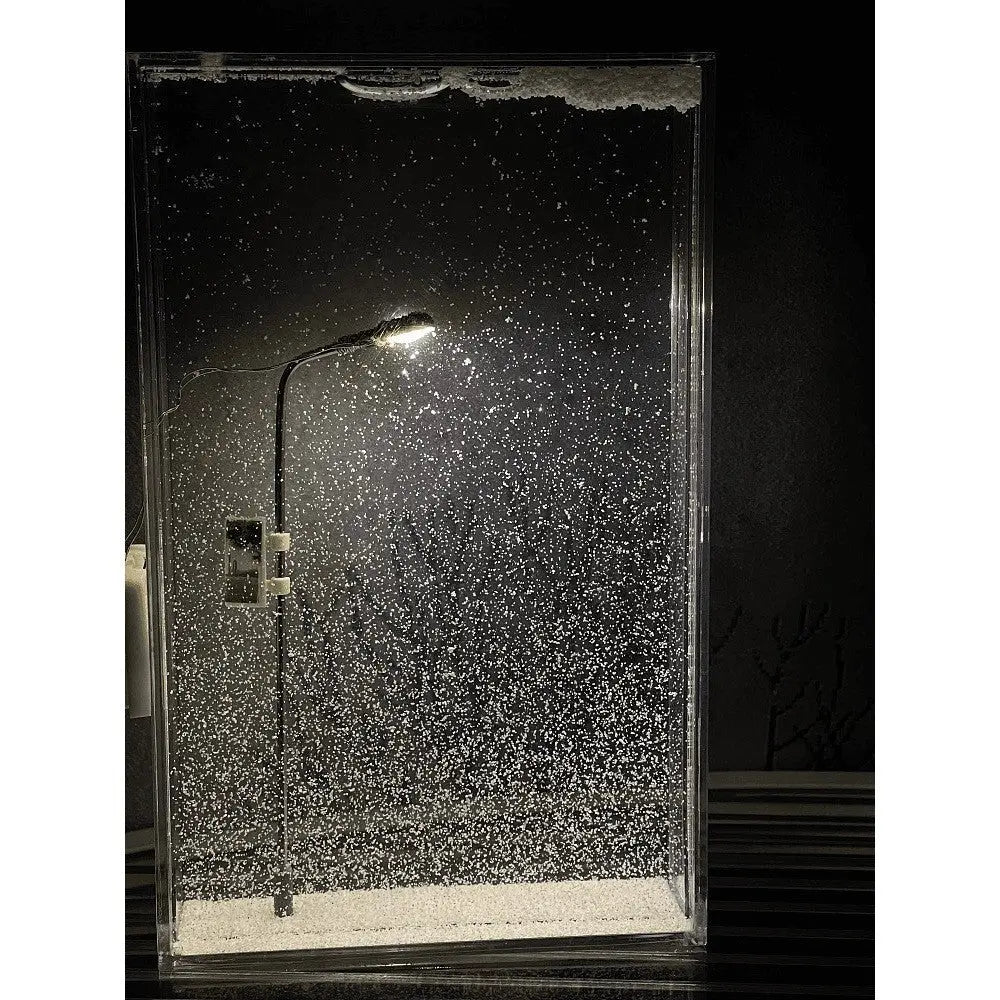 Snow Night Flow Hemp Small Night Lamp Snow Scene Street Lamp Homemade By Hand DIY Material Package Gadget Sphere