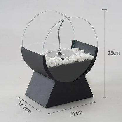 Alcohol Fireplace Arch Portable Stove Desktop Decoration Fireplace Gadget Sphere