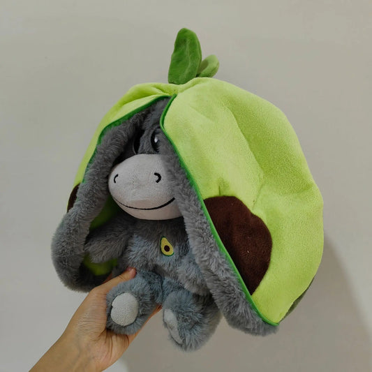 Cute Strawberry Avocado Donkey Baby Sleeping Music Early Education Doll Gadget Sphere