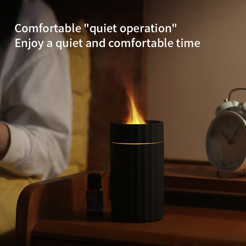 Car Diffuser Humidifier Auto Air Purifier Air Freshener With Flame LED Light For Car Aroma Aromatherapy Diffuser Gadget Sphere