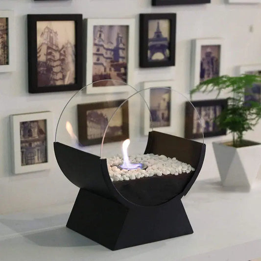 Alcohol Fireplace Arch Portable Stove Desktop Decoration Fireplace Gadget Sphere