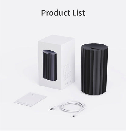 Car Diffuser Humidifier Auto Air Purifier Air Freshener With Flame LED Light For Car Aroma Aromatherapy Diffuser Gadget Sphere