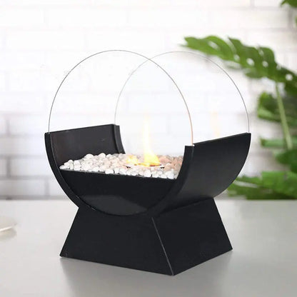 Alcohol Fireplace Arch Portable Stove Desktop Decoration Fireplace Gadget Sphere