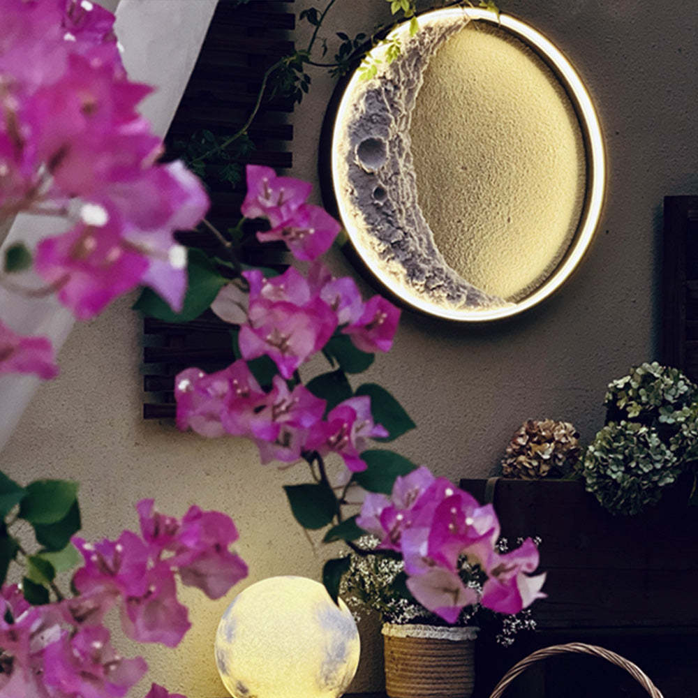 Living Room Bedroom Moon Wall Lamp Background Wall Decorative Lamp Gadget Sphere