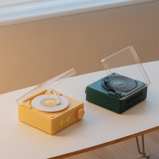 Alarm Clock Speaker Multifunctional Atom Vinyl Bluetooth Gadget Sphere