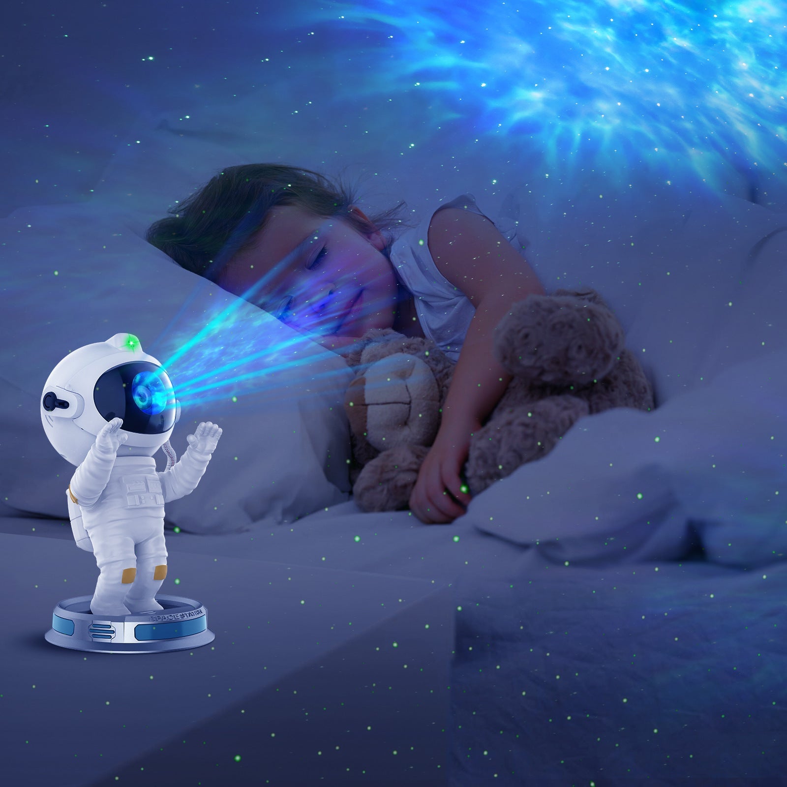Exit Astronaut Starlight Projection Lamp Northern Lights Projector Small Night Bedroom Starry Gadget Sphere