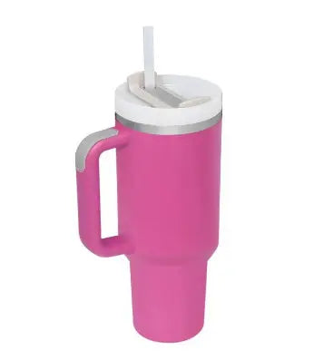 40 Oz Tumbler With Handle Straw Insulated, Stainless Steel Spill Proof Vacuum Coffee Cup Tumbler With Lid Tapered Mug Gifts For Valentine Lover Suitable For Car Gym Office Travel Gadget Sphere