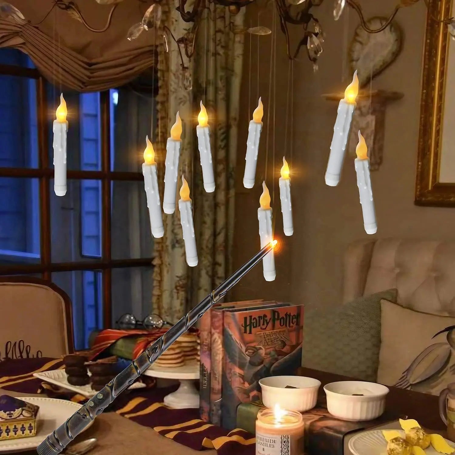 Hairtail Line Hook Magic Wand Remote Control Candle Halloween Party Decoration Gadget Sphere