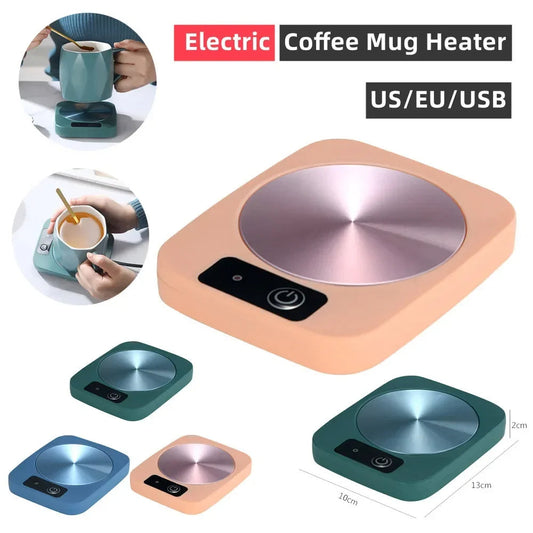 Electric Tea Water Heating Pad Constant Temperature Coffee Mug Heating Coaster Lightweight Water Pad Heater Safe For Home Office Gadget Sphere