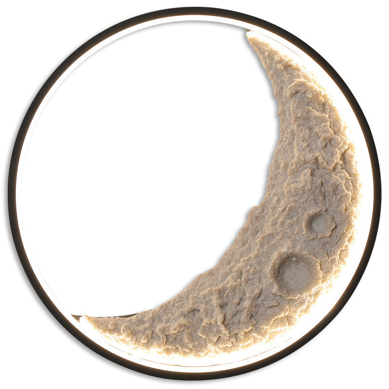 Living Room Bedroom Moon Wall Lamp Background Wall Decorative Lamp Gadget Sphere