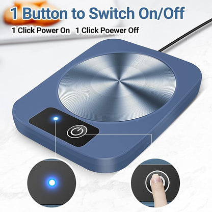 Electric Tea Water Heating Pad Constant Temperature Coffee Mug Heating Coaster Lightweight Water Pad Heater Safe For Home Office Gadget Sphere