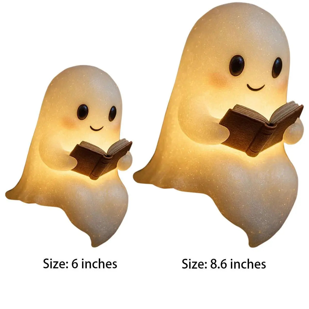 Cute LED Ghost Night Light Children's Nightlight Gift Bedside Sleep Lamp Halloween Decorations Lovely Ghost Lamp Warm Light Gadget Sphere