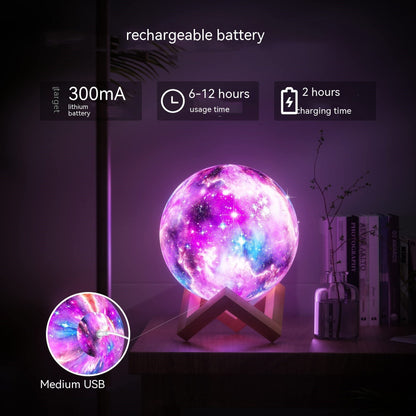 3D Printing Moon Light Galaxy Light Gadget Sphere