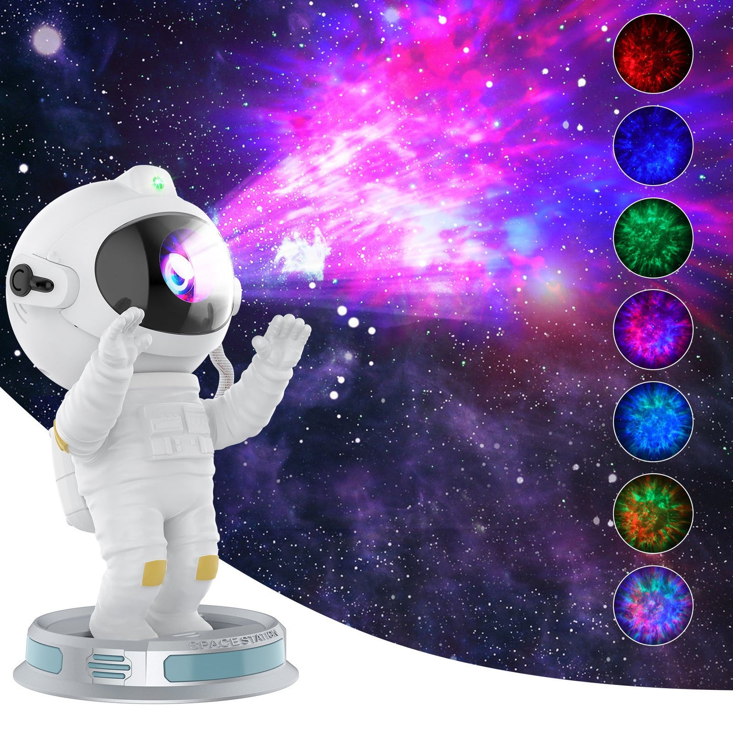 Exit Astronaut Starlight Projection Lamp Northern Lights Projector Small Night Bedroom Starry Gadget Sphere