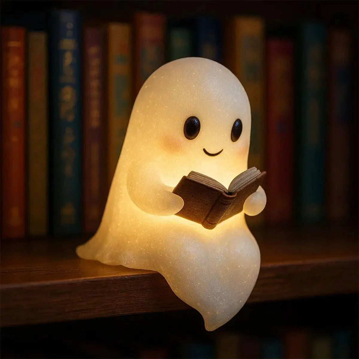 Cute LED Ghost Night Light Children's Nightlight Gift Bedside Sleep Lamp Halloween Decorations Lovely Ghost Lamp Warm Light Gadget Sphere