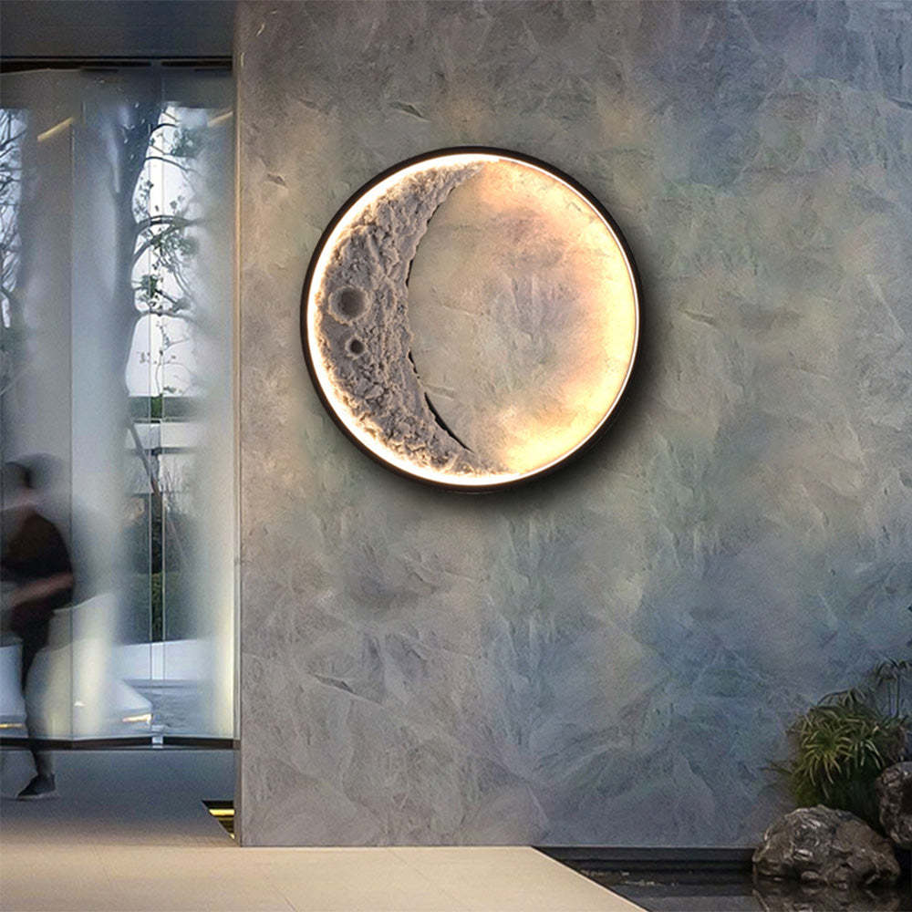 Living Room Bedroom Moon Wall Lamp Background Wall Decorative Lamp Gadget Sphere