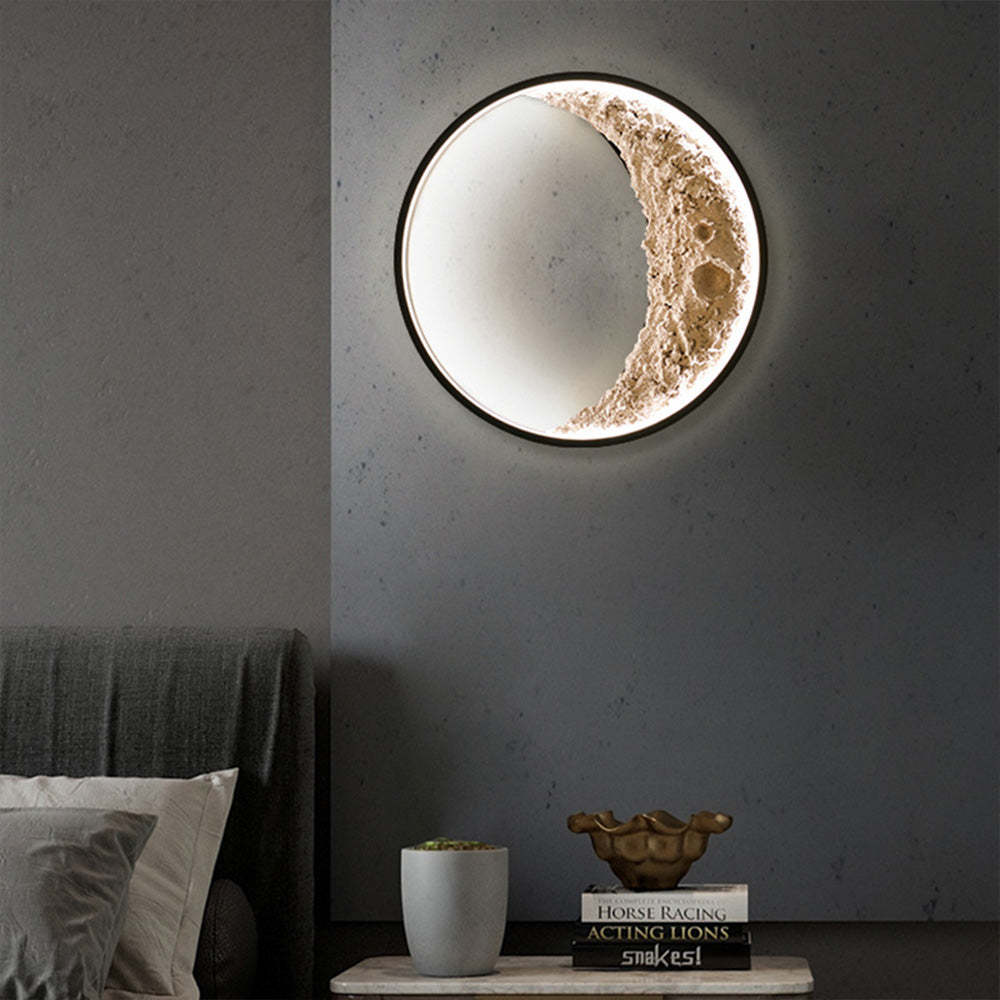 Living Room Bedroom Moon Wall Lamp Background Wall Decorative Lamp Gadget Sphere