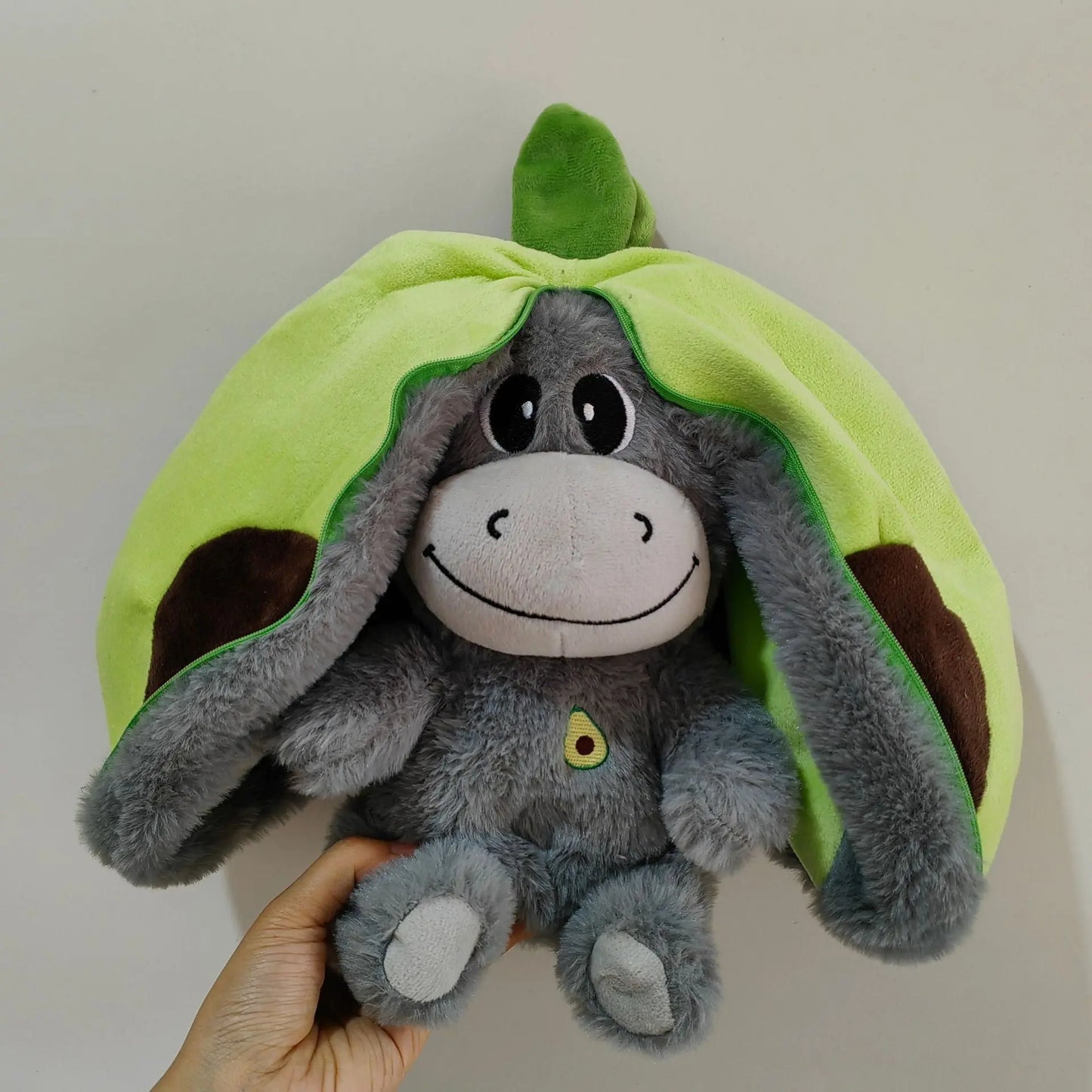Cute Strawberry Avocado Donkey Baby Sleeping Music Early Education Doll Gadget Sphere